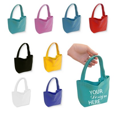 Mini Colorful 12oz Canvas Shopping Bag