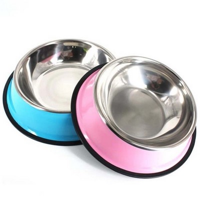 Dog Cat Bowls Stainless Steel Feeder