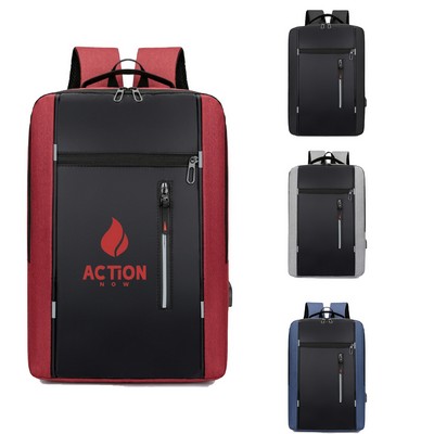 Large Capacity Laptop Backpack&USB Charging