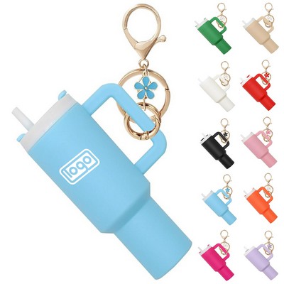 Detachable Mini Tumbler Keychain Backpack Pendant