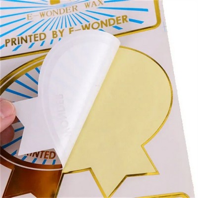 Kiss Cut Sticker White Vinyl Removable