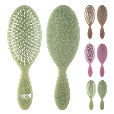 Totem Print Oval Hair Brush - Women's Massage Comb