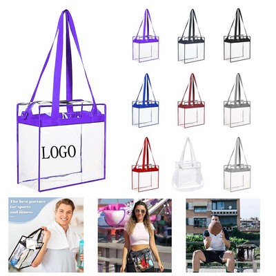 Clear Tote Bag with Zipper