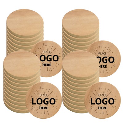 Wood Game Token 1.5" Advertising Coins