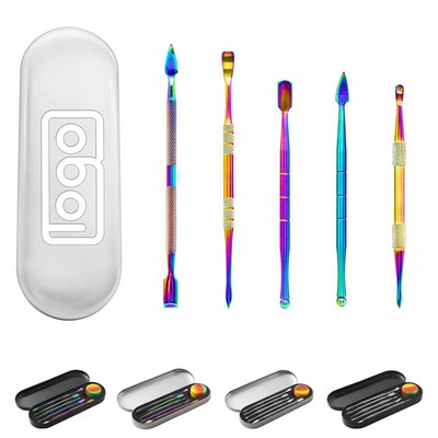 6Pcs Stainless Steel Wax Carving Tool Set w/ Storage Box