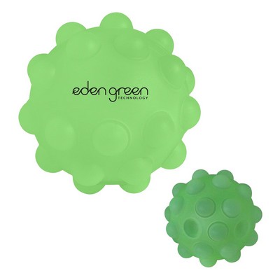 Glow In The Dark Round Push Pop Ball