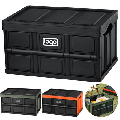 Foldable Plastic Storage Box, Car Trunk & Outdoor Container
