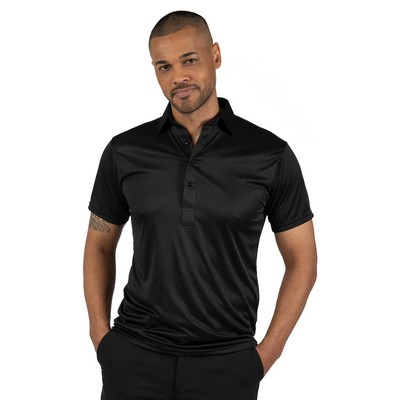 Blue Generation - Men's Pocketless Bonded Collar Dress Polo