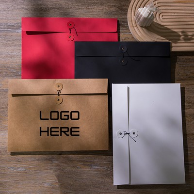 Vintage Thickened Kraft Paper File Folder