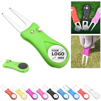 Foldable Golf Divot Repair Tool