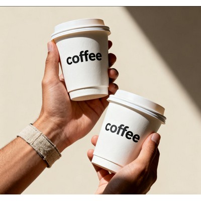 16OZ Disposable Paper Cups for Hot Drinks