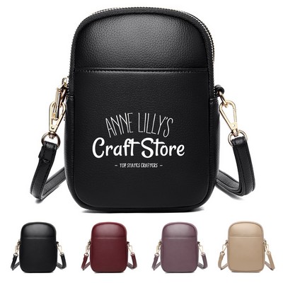 Leather Mini Crossbody Shoulder Bag