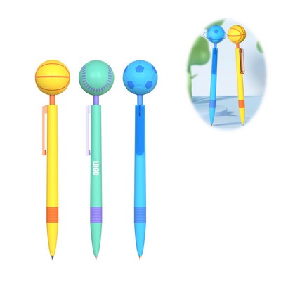 Ball Shaped Rotating Relieve Stress Ballpoint Pen