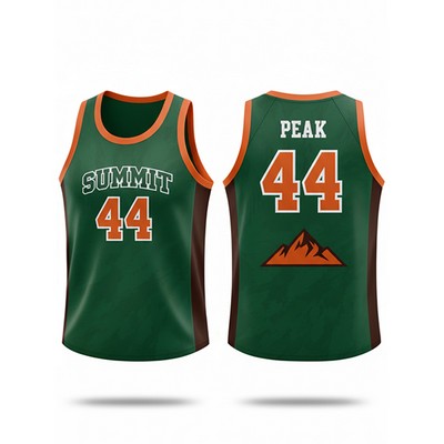 Women's Sublimation Basketball Jersey - Short Hole Mesh