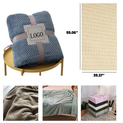 Cozy Thick Coral Fleece Blanket