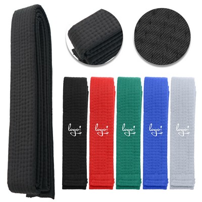 Embroidered Martial Arts Belt – Judo Karate Wrap 220cm