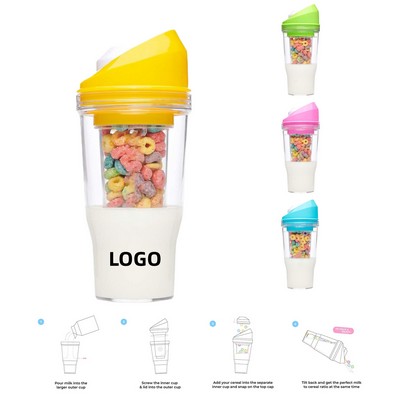 Double-Layer Separable Portable Plastic Cup