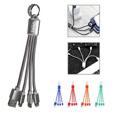 3" 1 Charging Cable Keychain Gift Cable