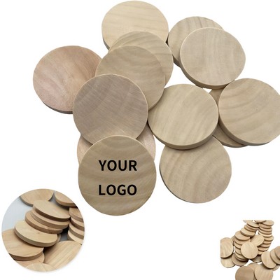 Round Wooden Promotional Advertising Token