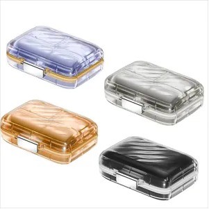 Portable Compartment Pill Box(Ocean)