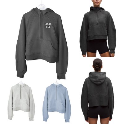 Women's Half-Zip Brushed Fleece Pullover