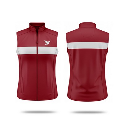 Sublimation Full-Zip Vest w/ Pockets - 220G Warp Knit