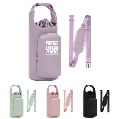 40Oz. Bottle Carrier Sling Bag with Phone Pocket