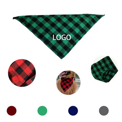 Plaid Dog Bibs
