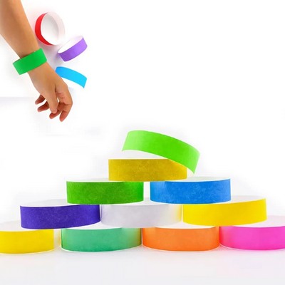 Customized Logo Print Synthetic Paper Bracelets