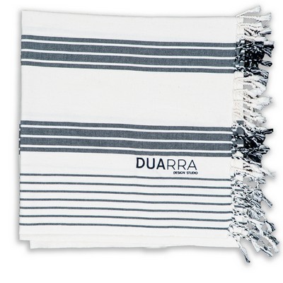 Ivory Shore Multi-Stripe Pesh (Embroidered)