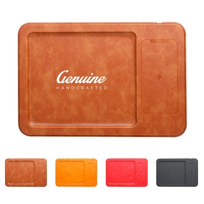 Leather Charging Mouse Pad