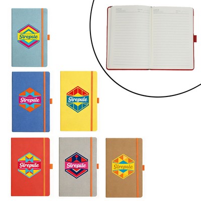 RPET Heathered Journal w/Pen Loop 5.7" x 8.4"