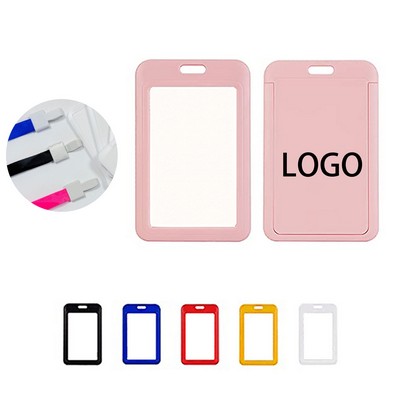 Plastic Badge Holder Vertical