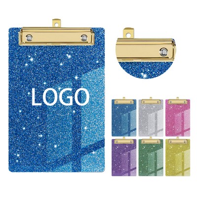 Acrylic Glitter Clipboards