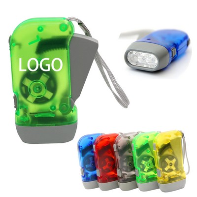 3 LED Lights Hand-cranked Flashlights