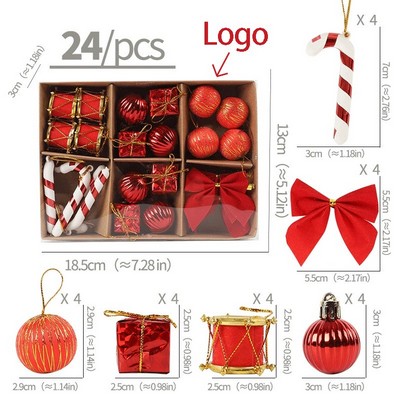 24-Piece Christmas Decoration Gift Set