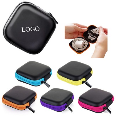 Portable EVA Headphone Storage Case & Cable Organizer