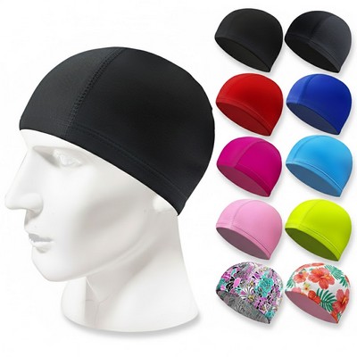 Breathable Polyester Fabric Swim Cap