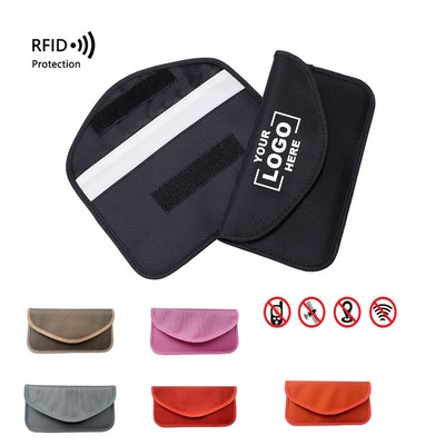 RFID Signal Blocking Pouch for Car Keys & Cell Phone, Oxford Fabric Faraday Bag
