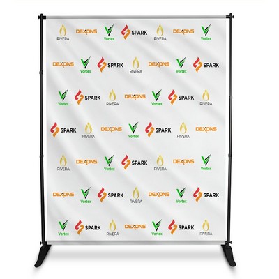10' x 8' Step and Repeat Vinyl Backdrop (Single Sided)