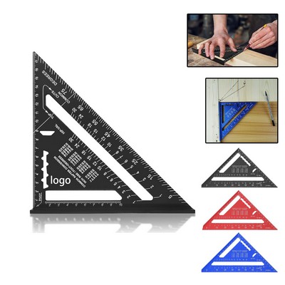 7" Triangle Ruler Carpenter Measuring Tool