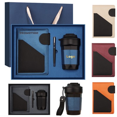 Notebook Pen And Thermos Set