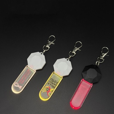 LED Acrylic Light Up Keychain