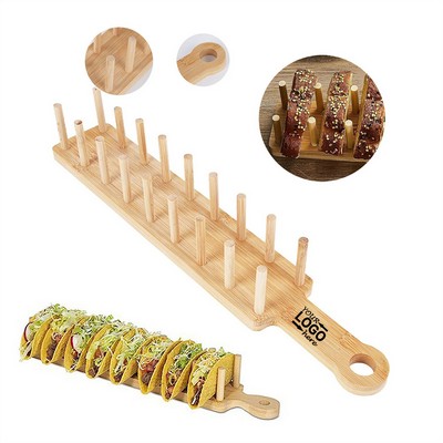Bamboo Taco holders Tray
