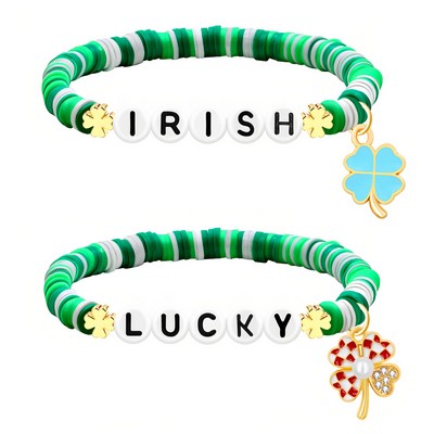 Handmade Friendship Stretchy Clay Bracelets