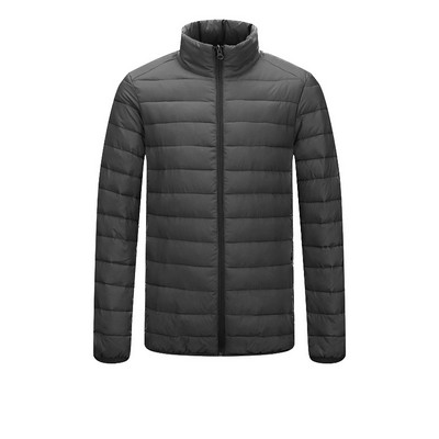 Stand Collar Lightweight Puffer Jacket
