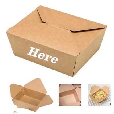 30.4 Oz Disposable Kraft Paper Takeout Box