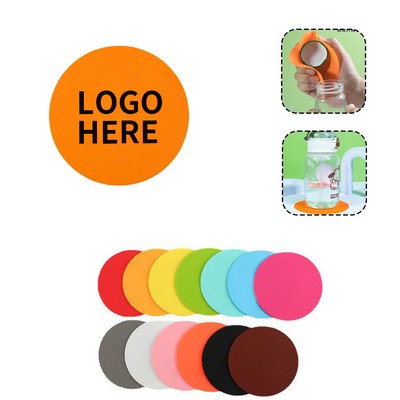 Silicone Circular Jar Lid Helper Coaster