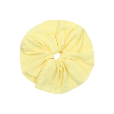 Black Hepburn Style Oversized Scrunchie High-Aesthetic Elegant Hair Tie Voluminous Summer Silk