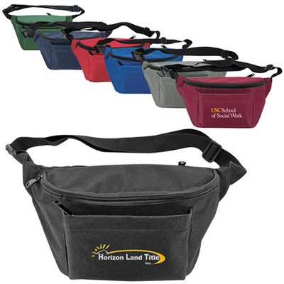 Large 3-Zipper Fanny Pack/Crossbody Pack